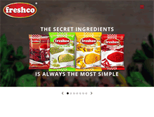 Tablet Screenshot of freshcofood.com